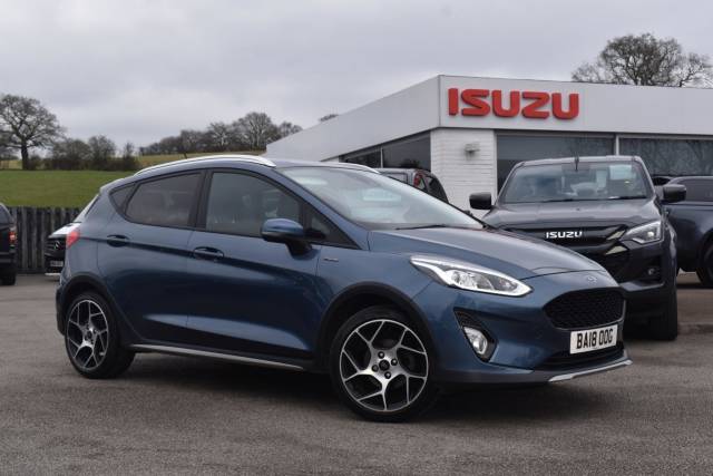 Ford Fiesta 1.0T EcoBoost Active X Euro 6 (s/s) 5dr Hatchback Petrol Blue